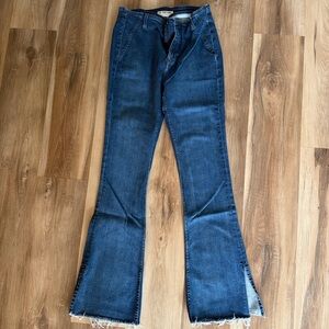 We The Free Raw Hem Flare Jeans Size 29